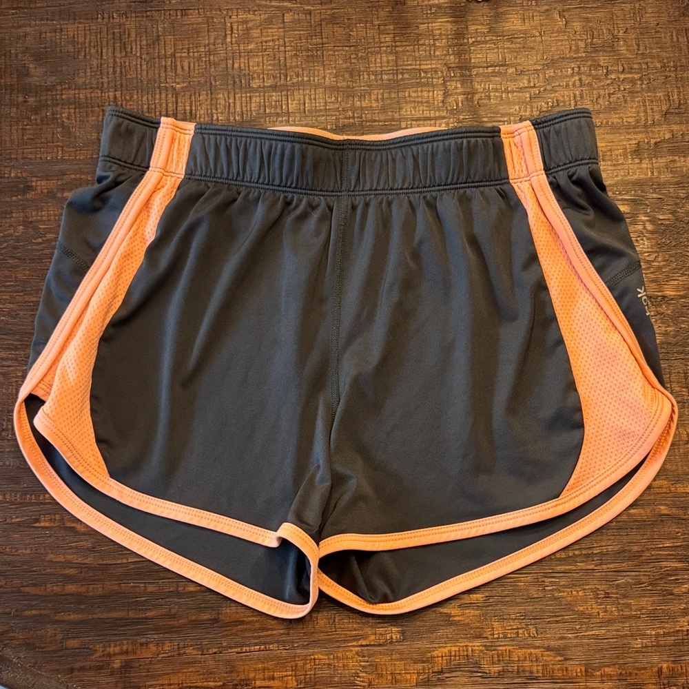 Reebok Women's Athletic Shorts in Black and Peach / R6
